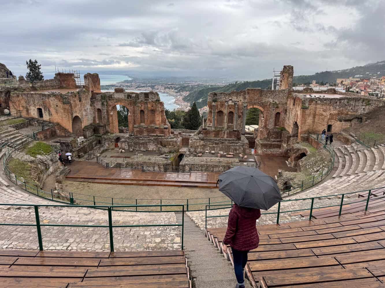 Greek Theatre in Taormina, East Sicily, Italy