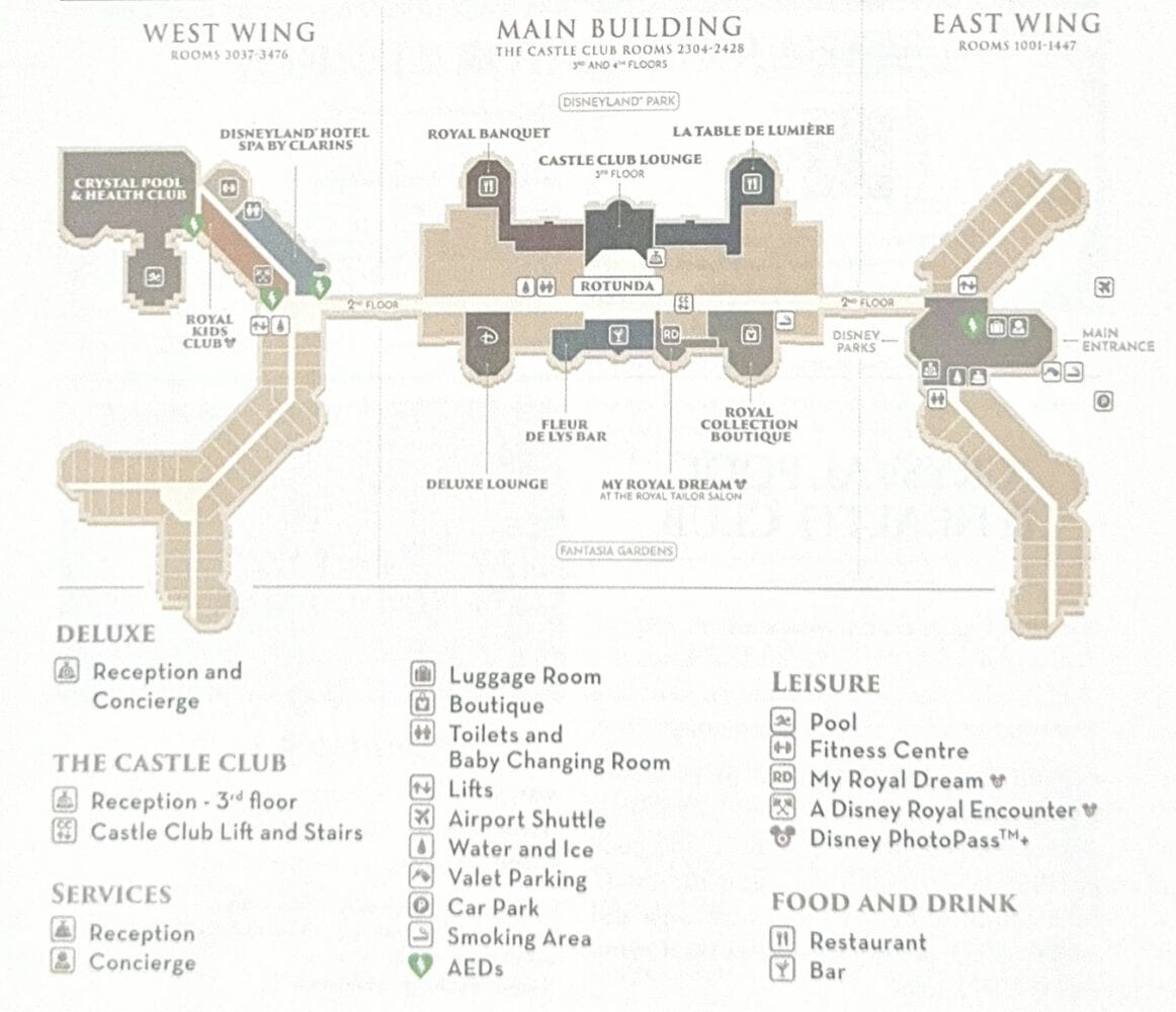 Disneyland Hotel Paris map