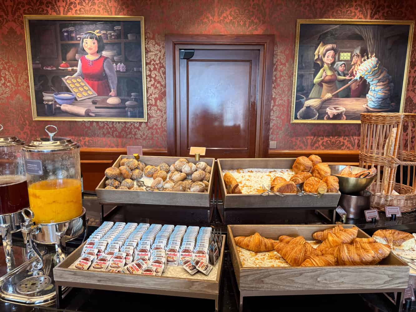 Breakfast pastries at Disneyland Hotel Paris