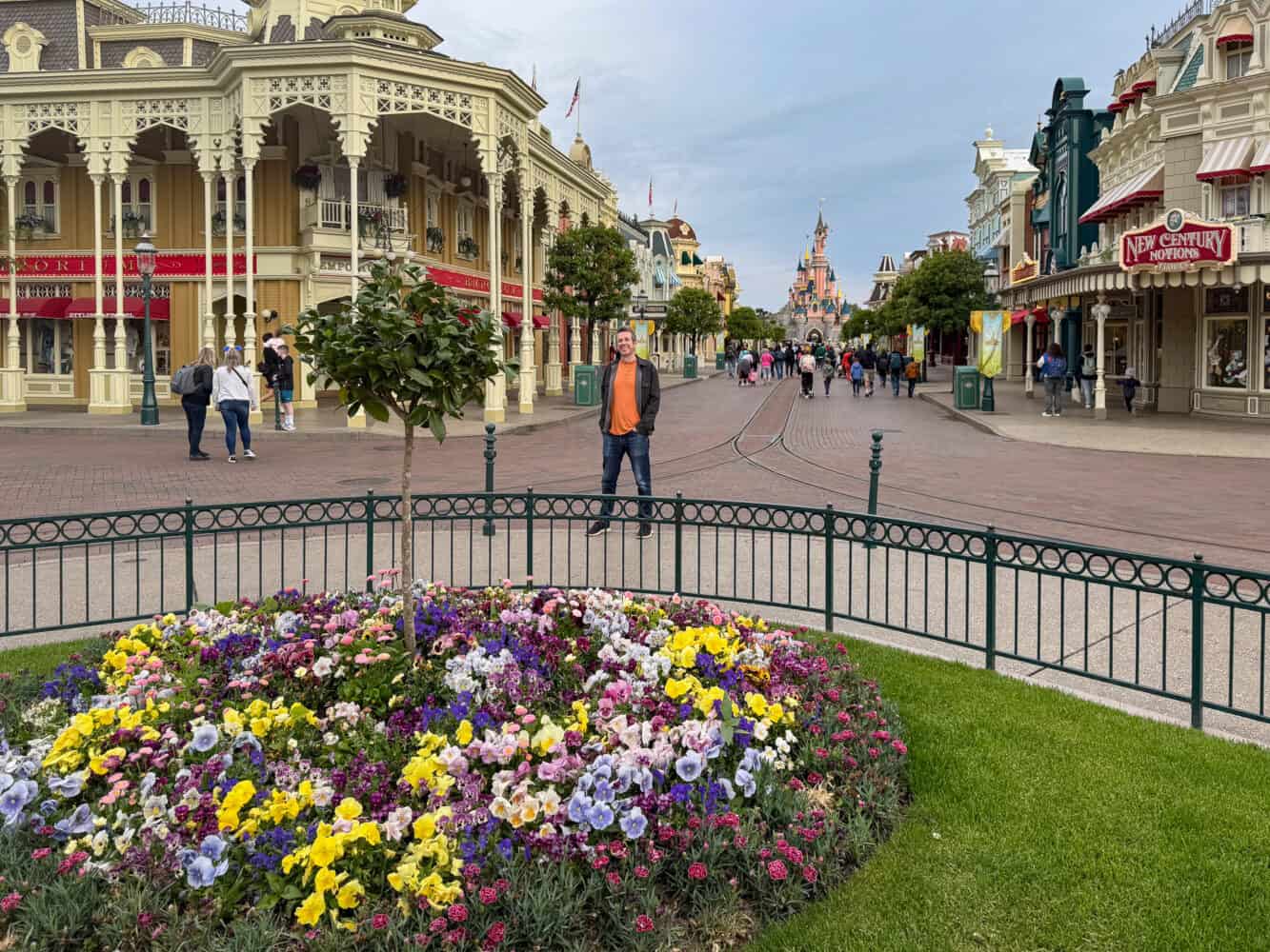 Main Street at Disneyland Paris during Extra Magic Time
