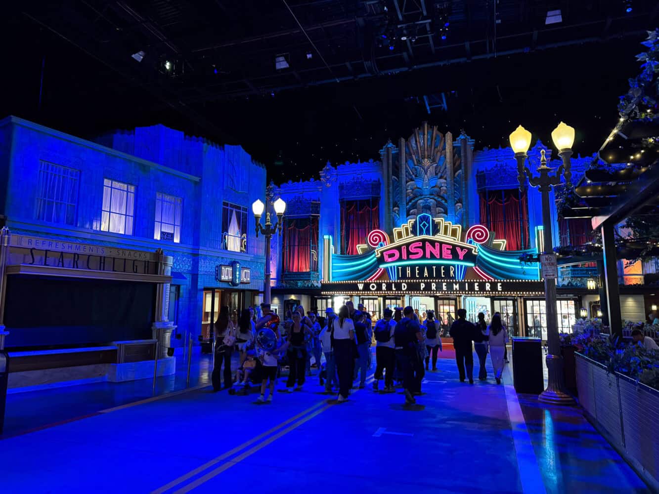 Inside World Premiere, the entrance to Walt Disney Studios Park in Disneyland Paris.