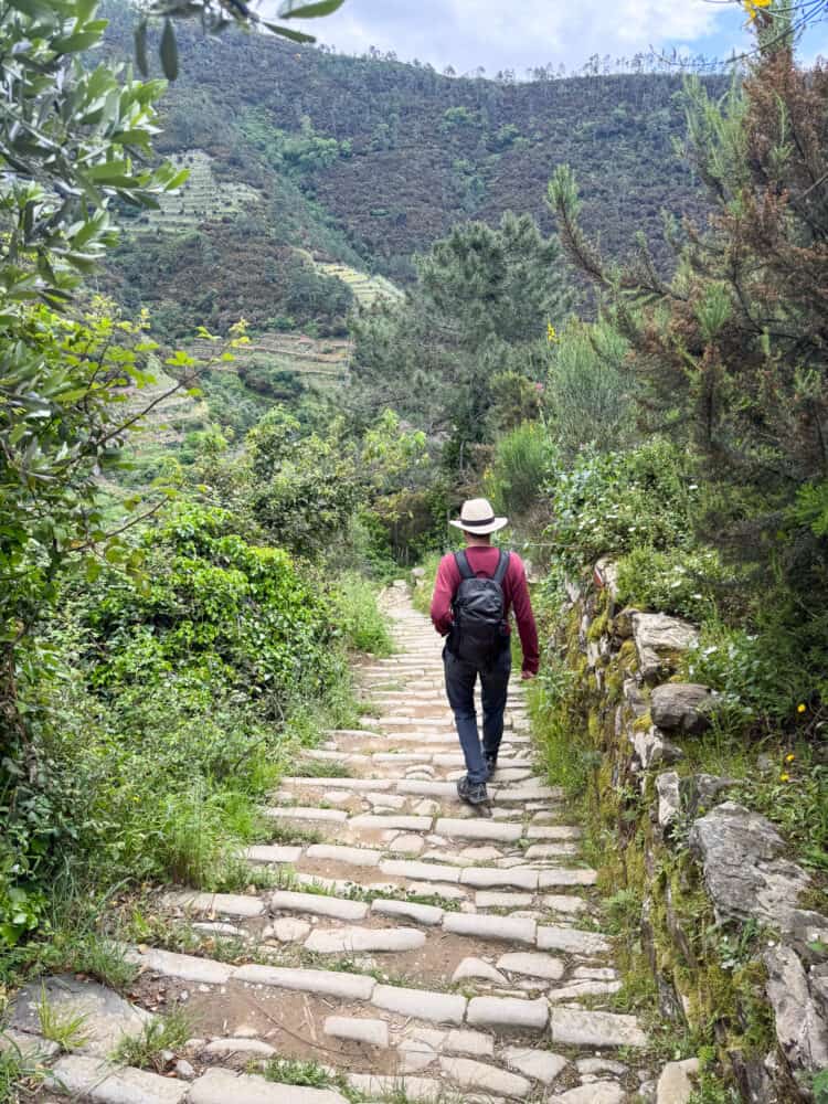 Steps down from Volastra to Manarola in Cinque Terre