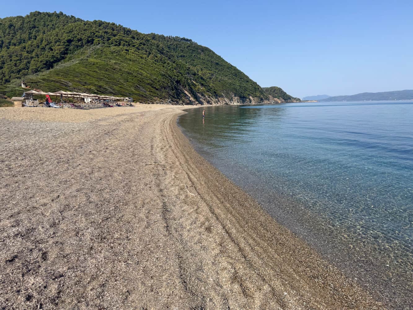 Ligaries Beach in Skiathos, Greece