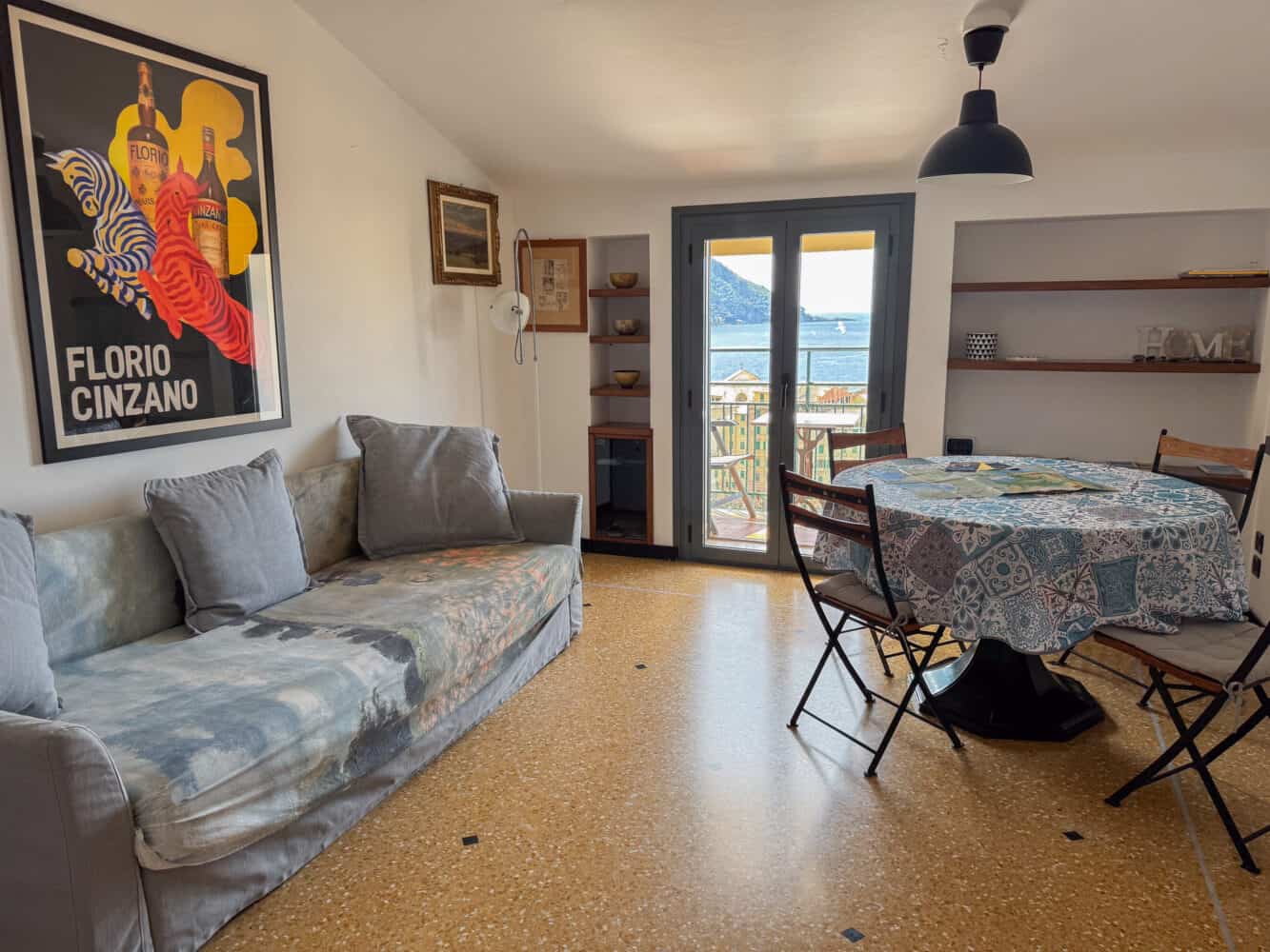 Living room of A Due Passi Dal Cielo e Dal Mare apartment in Camogli, Italy