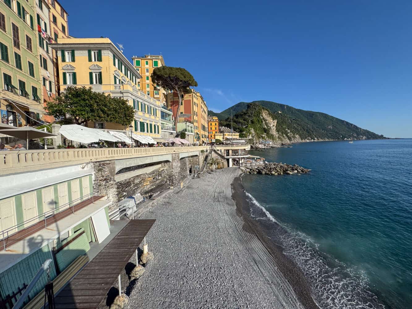 Camogli Beach in Italy