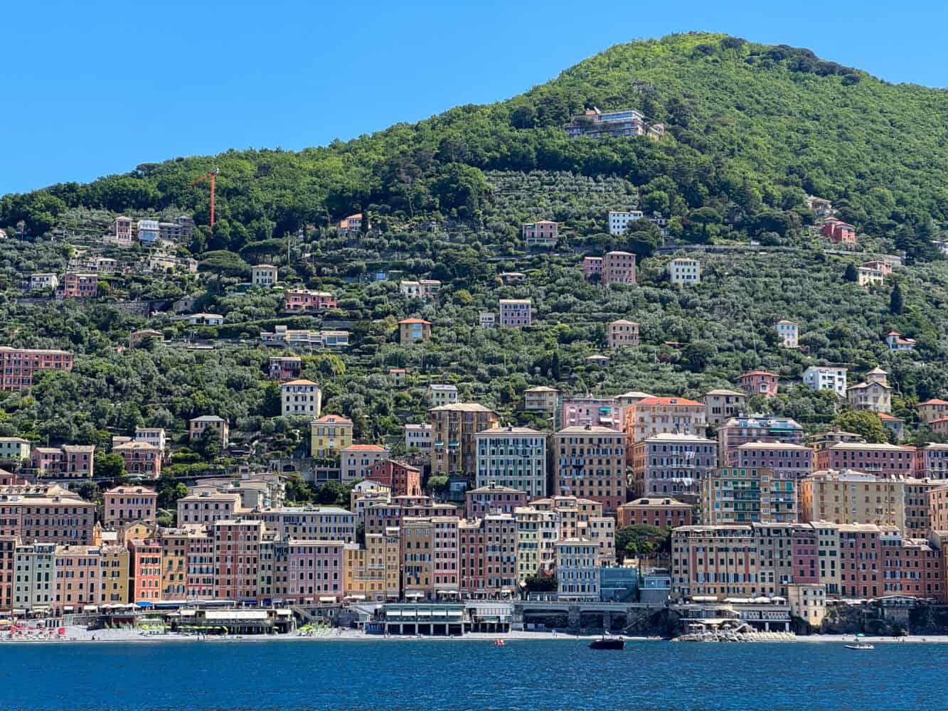 Camogli, Italy taken from the ferry.