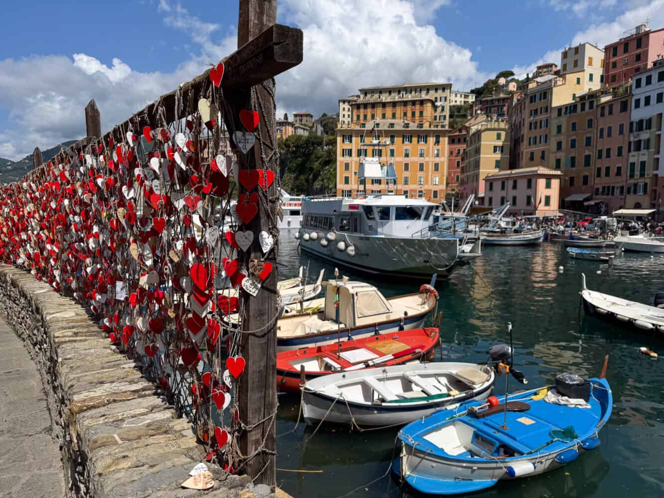 Hearts and Knots of Love in Camogli, Italy