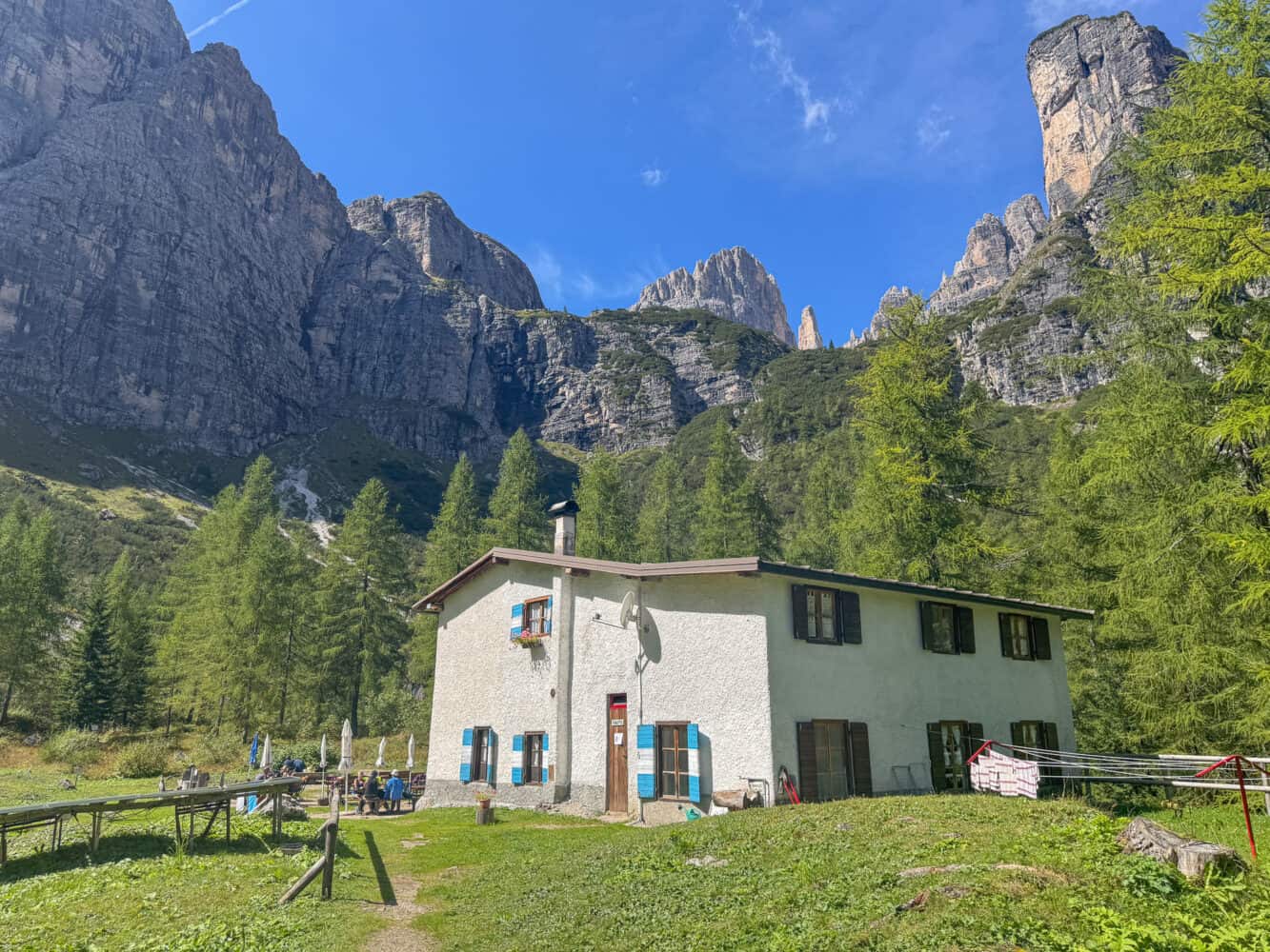 Rifugio Selvata in Brenta Dolomites, Italy.