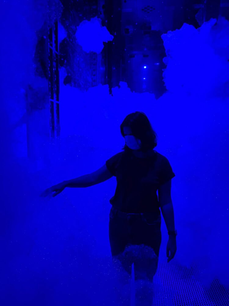 Bubble room at TeamLab Biovortex Kyoto.