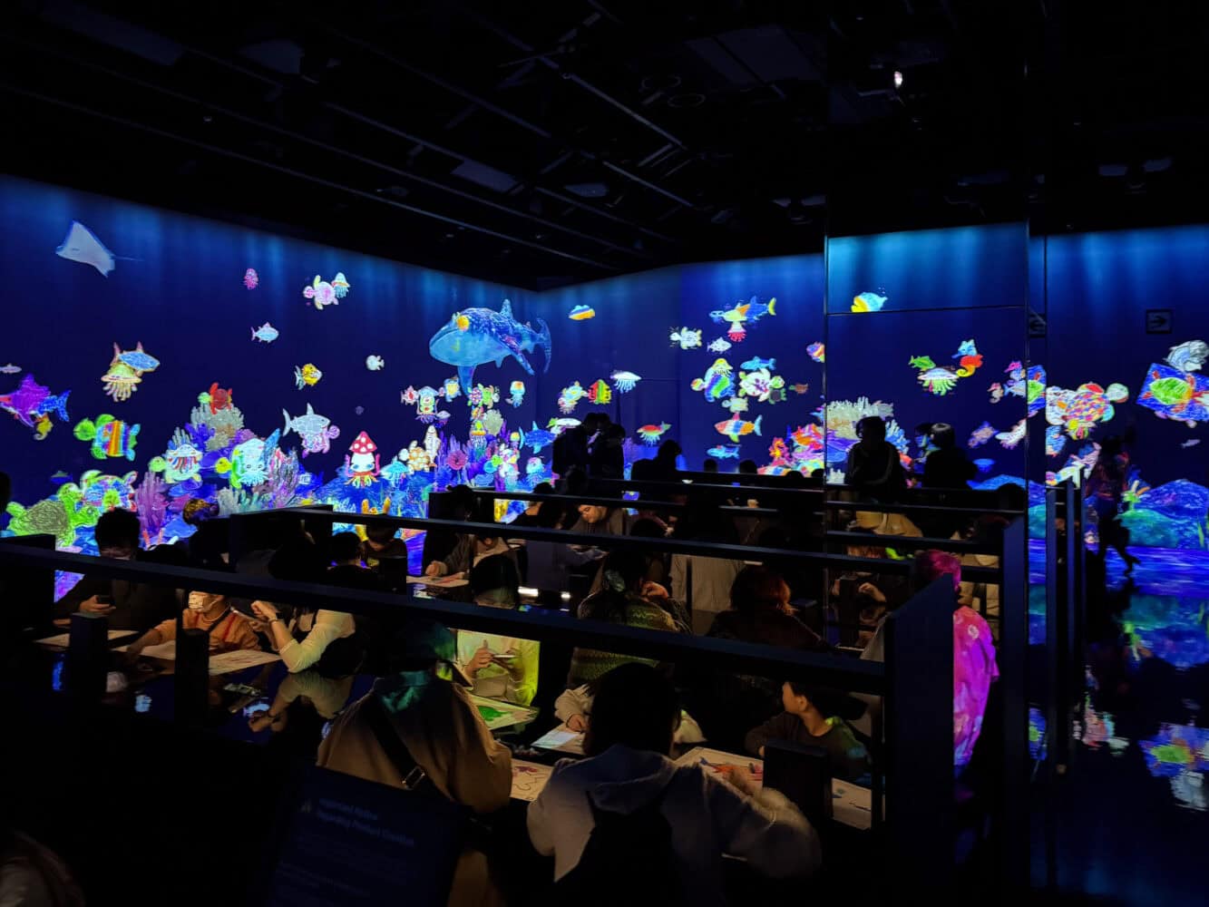 Sketch Ocean at TeamLab Biovortex Kyoto.