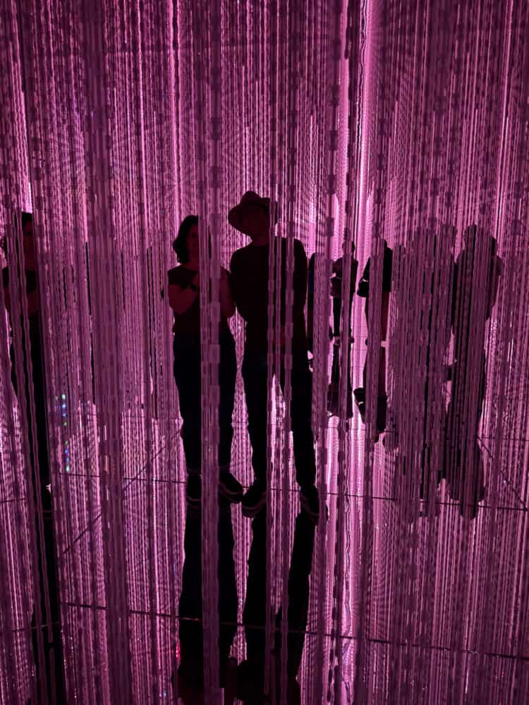 Infinite Crystal World at TeamLab Biovortex Kyoto.
