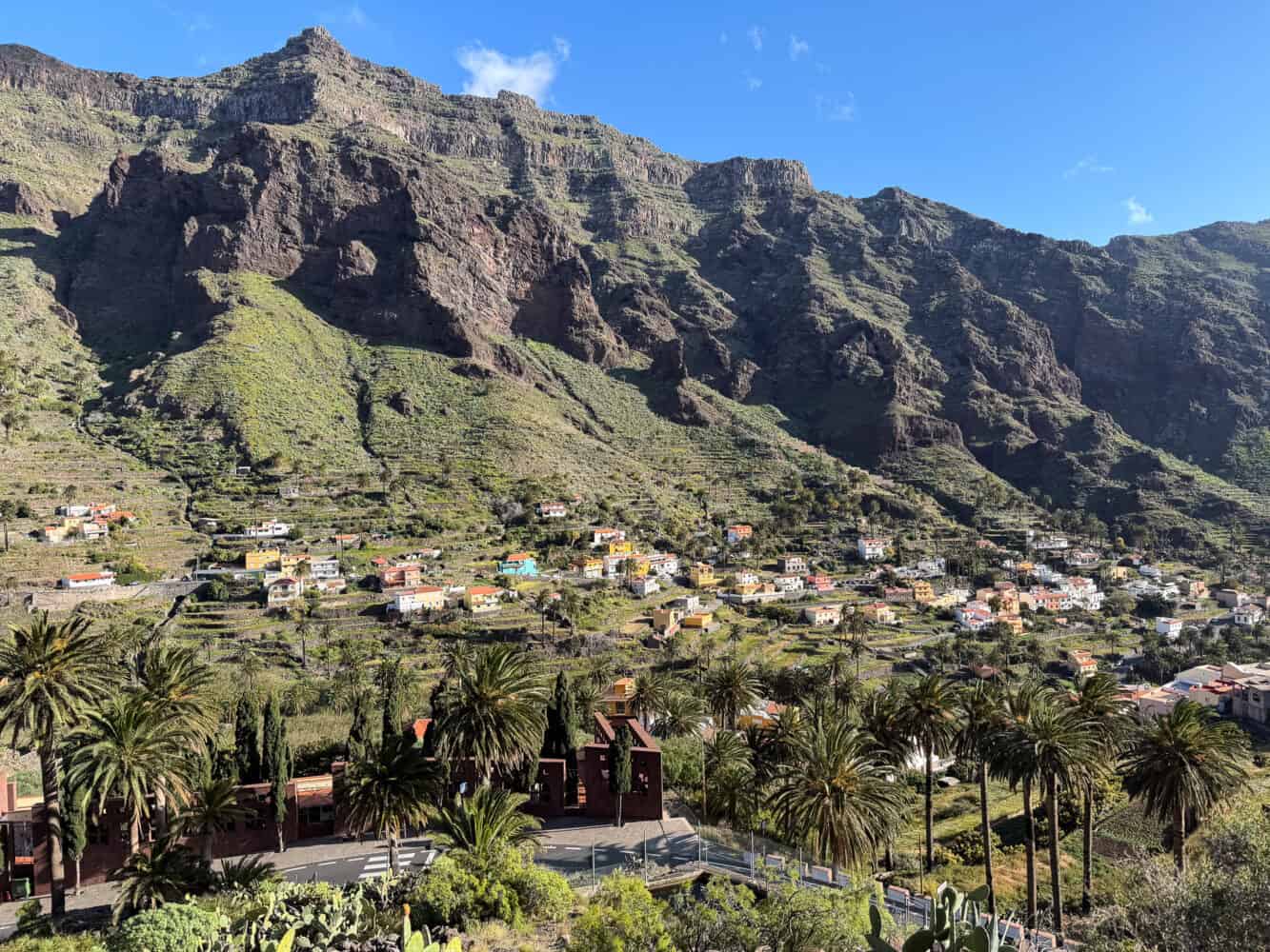 Village in the Valle Gran Rey valley on La Gomera.
