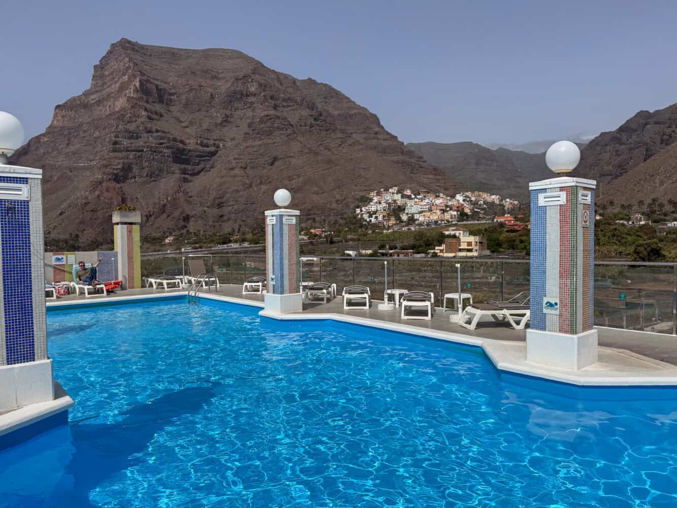 The pool at Hotel Gran Rey in Valle Gran Rey, La Gomera. 