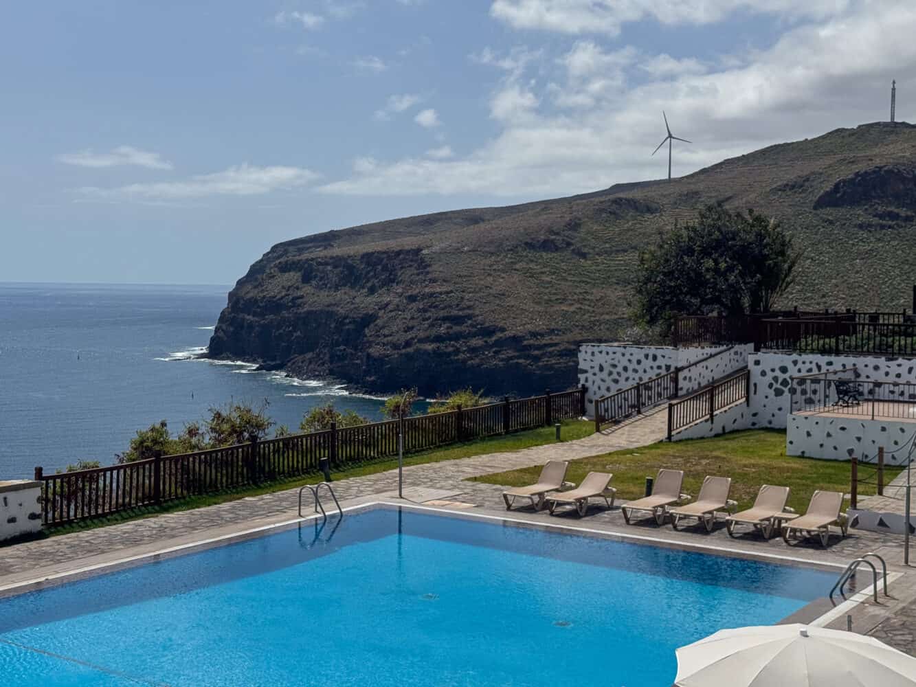 The pool at Parador de la Gomera. 