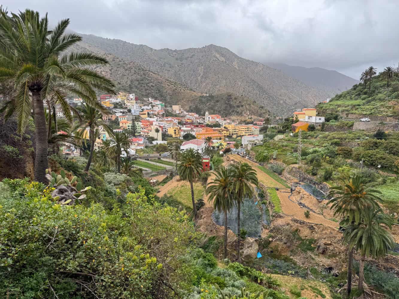 View outside Vallehermoso in La Gomera.