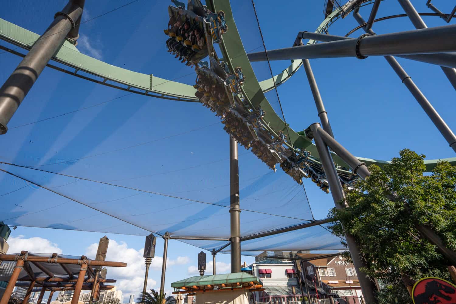 Flying Dinosaur ride at Universal Studios Japan.