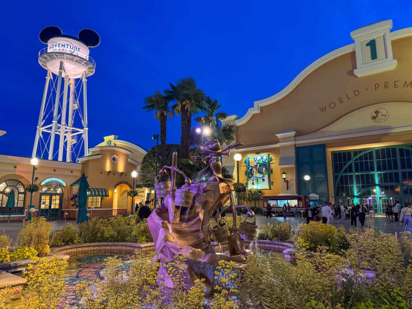 Entrance to Disney Adventure World, the second park at Disneyland Paris.