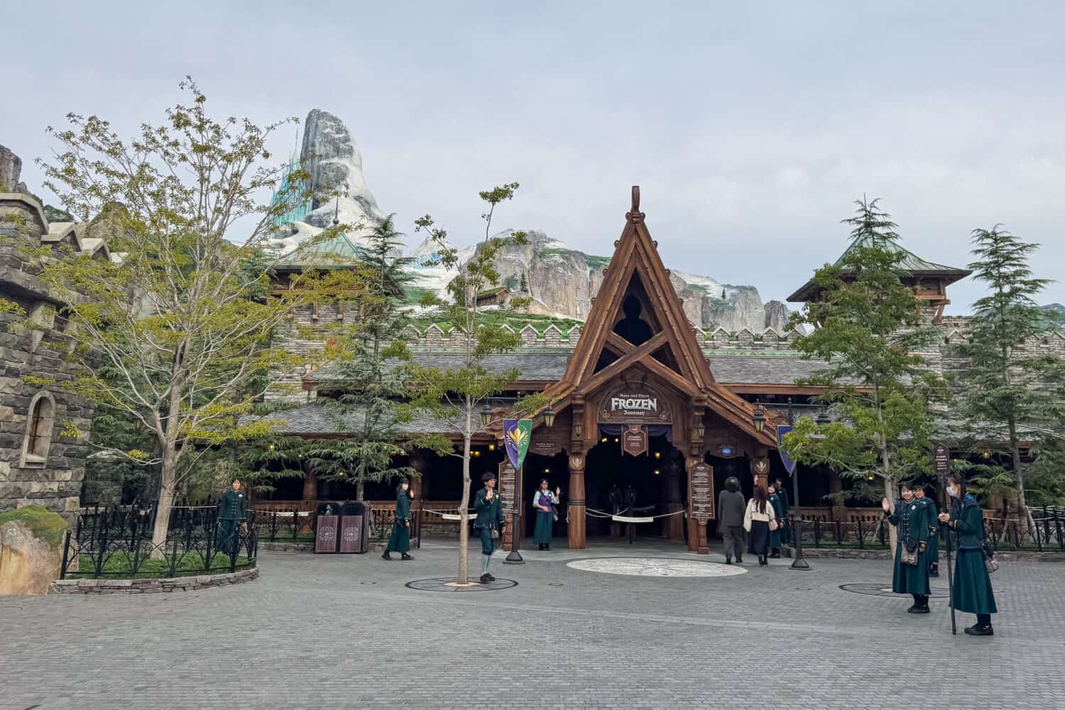 Entrance to the Anna and Elsa's Frozen Journey ride at Tokyo Disneysea.