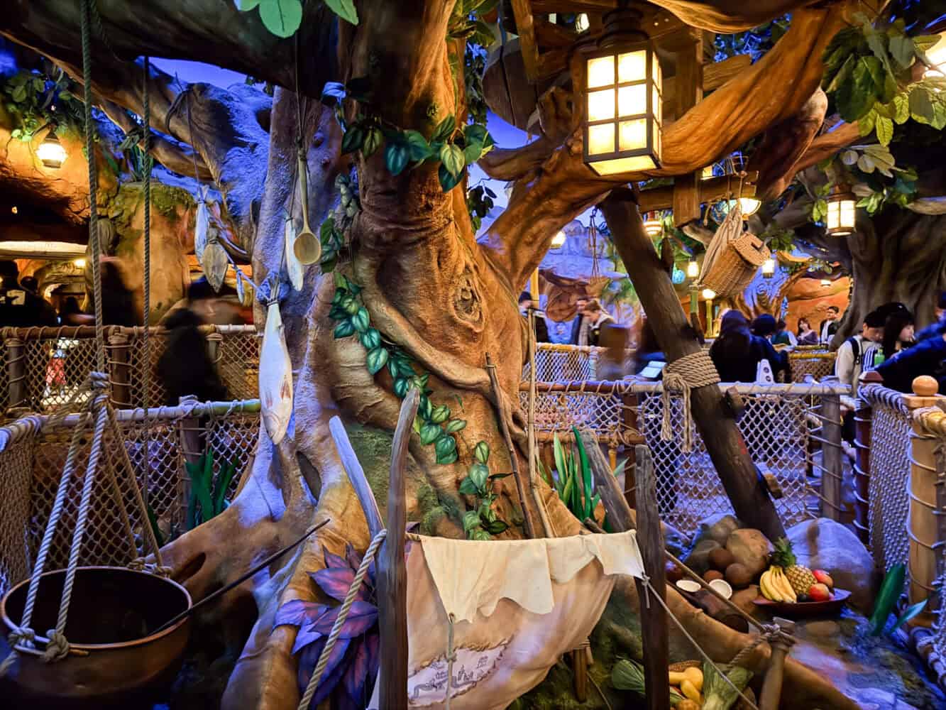 Tree in the queue of Peter Pan's Never Land Adventure ride at Tokyo DisneySea.