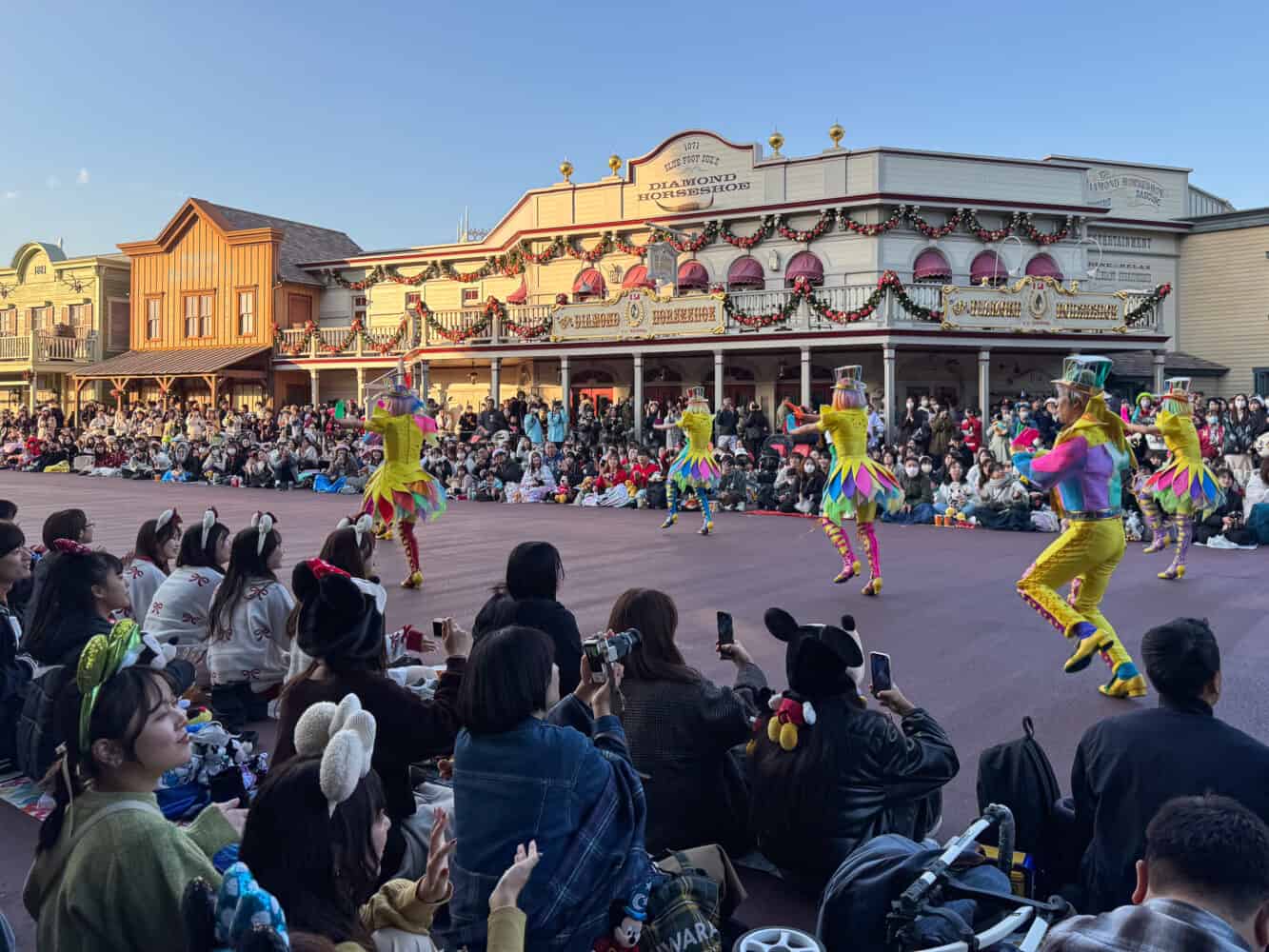Harmony in Color parade at Tokyo Disneyland in Westernland.